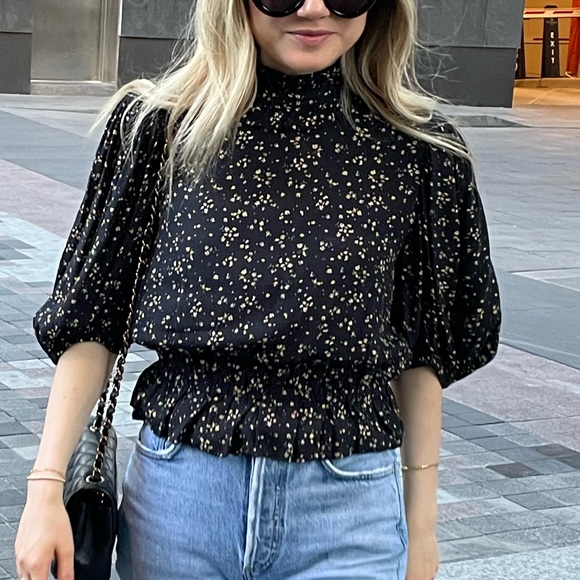 Ganni Floral Crepe Blouse - Picture 6 of 7